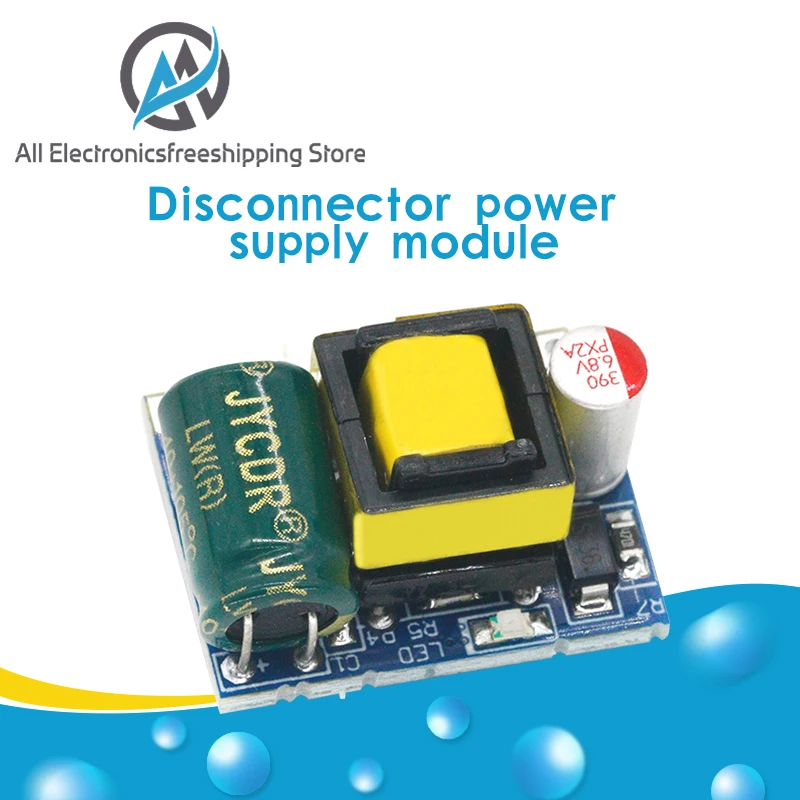 1 шт. Φ 220V To 5V 600mA 3W Step down AC DC изолированное переключение|Импульсный источник