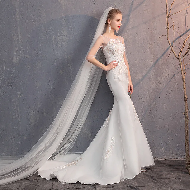 Свадебные платья-русалки с маленьким шлейфом и вышивкой, свадебные платья с круглым вырезом, женское свадебное платье по индивидуальному з...
Свадебные платья-русалки с маленьким шлейфом и вышивкой, свадебные платья с круглым вырезом, женское свадебное платье по индивидуальному з...