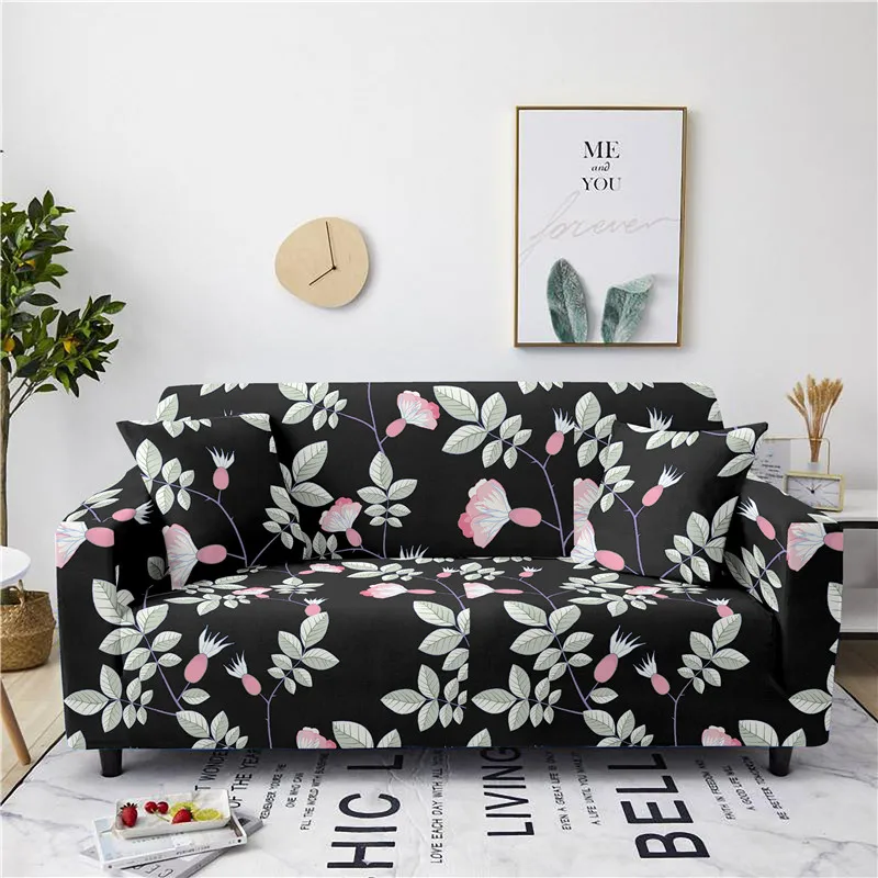 Угловой чехол для дивана в форме листа гостиной украшение мебели с цветочным