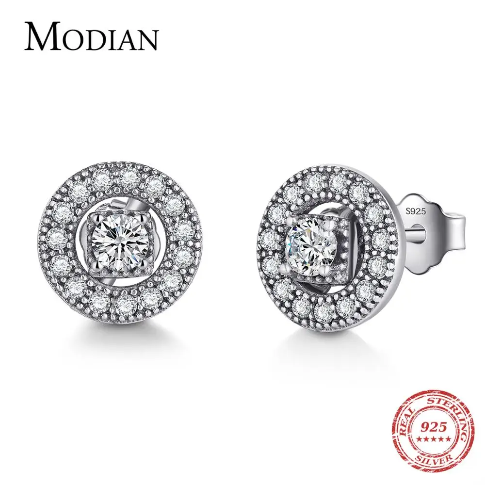 Серьги гвоздики женские из серебра 100% пробы в винтажном стиле|fashion stud earrings|stud