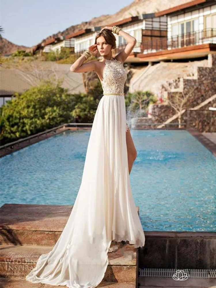 Setwell Sexy Backless Lace Long Evening Party Dress with Appliques CourtTrain High Split Sleeveless Prom Gowns for Women
Setwell Sexy Backless Lace Long Evening Party Dress with Appliques CourtTrain High Split Sleeveless Prom Gowns for Women