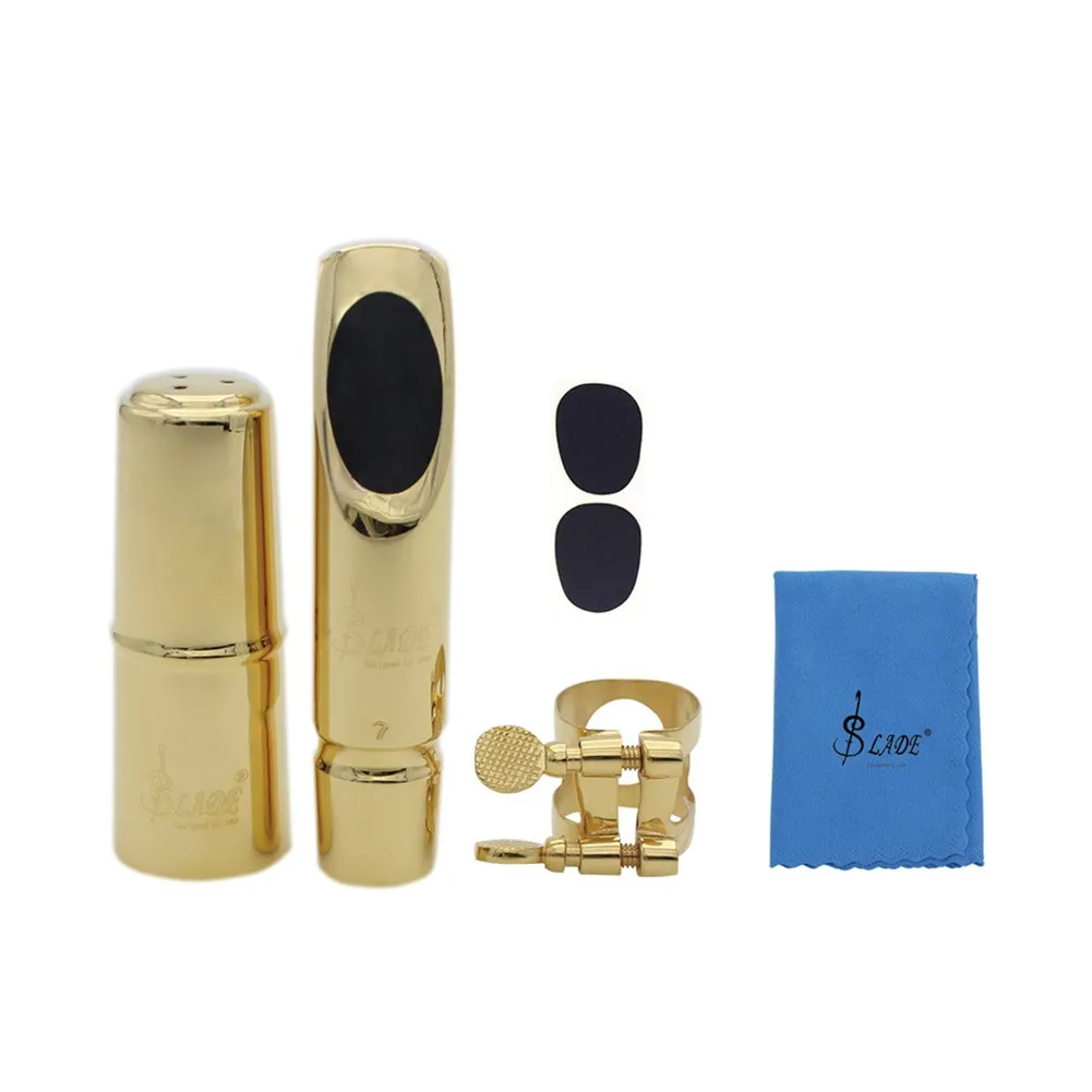 Saxophone Mouthpiece Set Metal Material Suitable For Alto Sax Metal No. 5/6/7/8 Mouthpiece Metal Clip Tooth Pad Cleaning Cloth
Saxophone Mouthpiece Set Metal Material Suitable For Alto Sax Metal No. 5/6/7/8 Mouthpiece Metal Clip Tooth Pad Cleaning Cloth