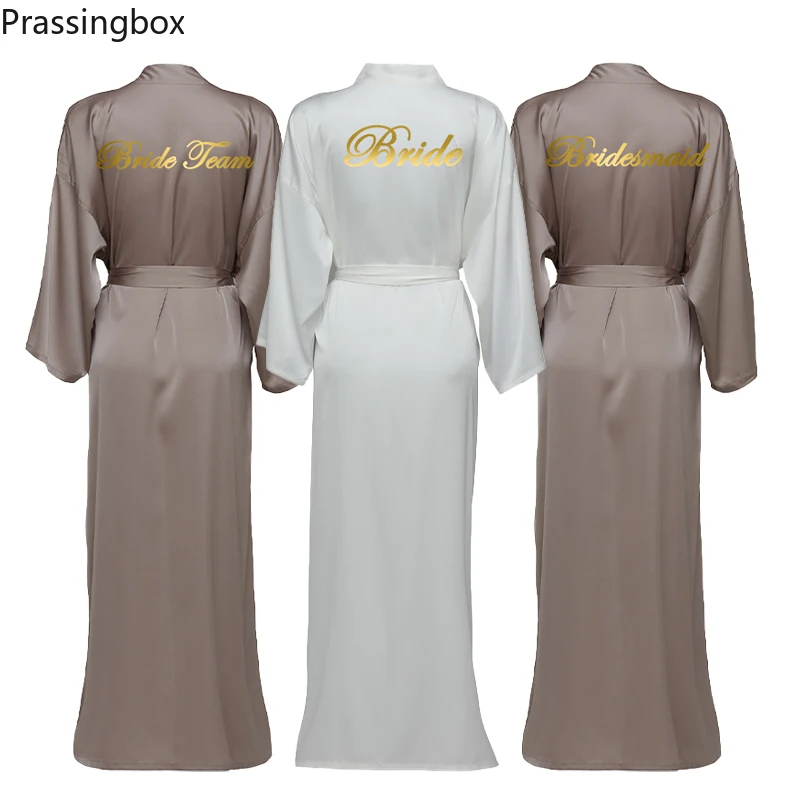 Silk Satin Long Lace Robes Long Sleeve Brown Custom Bridesmaid Robes Bride Robe Women Long Wedding Bathrobe and Homewear
Silk Satin Long Lace Robes Long Sleeve Brown Custom Bridesmaid Robes Bride Robe Women Long Wedding Bathrobe and Homewear