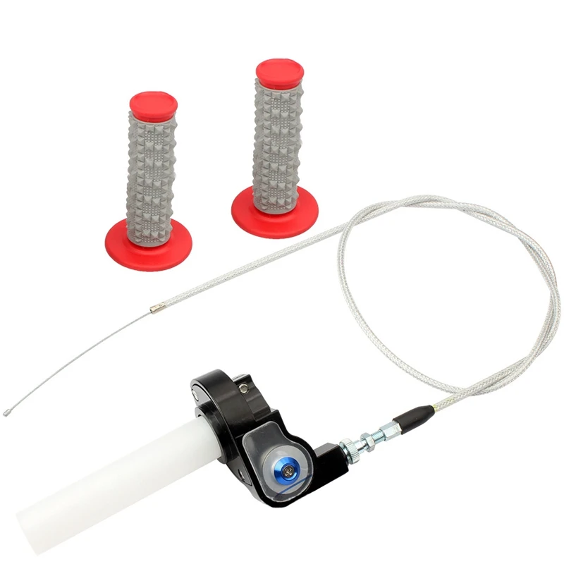 Motorcycle Throttle Grip Quick Twist Gas Throttle Settle with Throttle Cable for 7/8Inch 22mm Handle Bar
Motorcycle Throttle Grip Quick Twist Gas Throttle Settle with Throttle Cable for 7/8Inch 22mm Handle Bar