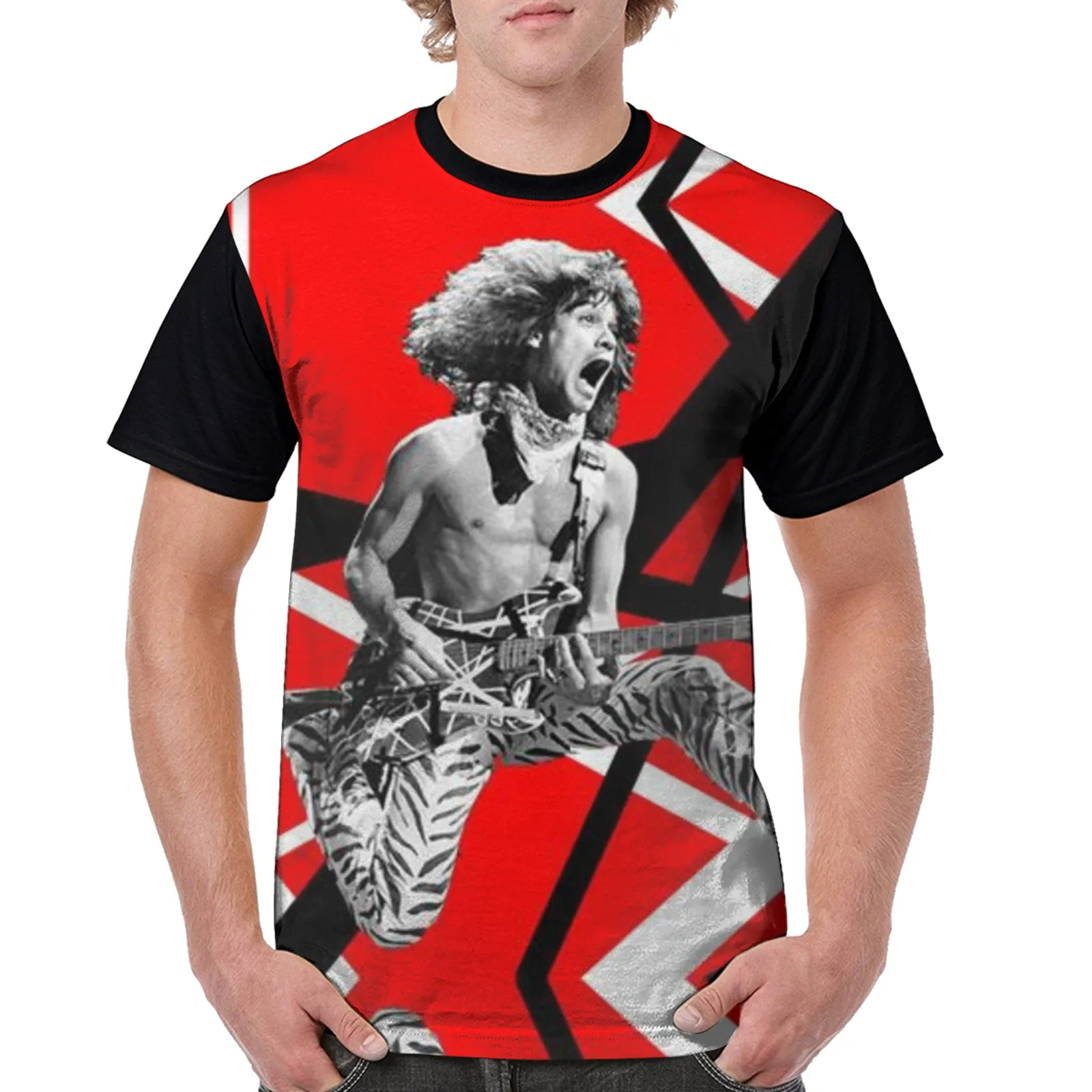 New Van Halen T Shirts For Men Sweatshirt Personalized Fashion Men's Round Neck Striped Short Sleeve Summer High Quality T-shirt
New Van Halen T Shirts For Men Sweatshirt Personalized Fashion Men's Round Neck Striped Short Sleeve Summer High Quality T-shirt
