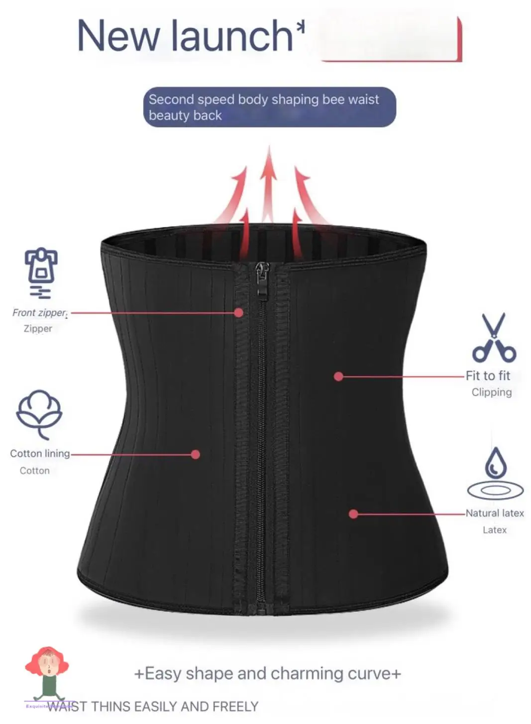 Waist Trainer Shapers Tummy GirdleBodyCorsetSlimmingButt Lifter ShapewearWomenSColumbiaBelt LatexZipper And Hook Bust Tie Korset
Waist Trainer Shapers Tummy GirdleBodyCorsetSlimmingButt Lifter ShapewearWomenSColumbiaBelt LatexZipper And Hook Bust Tie Korset