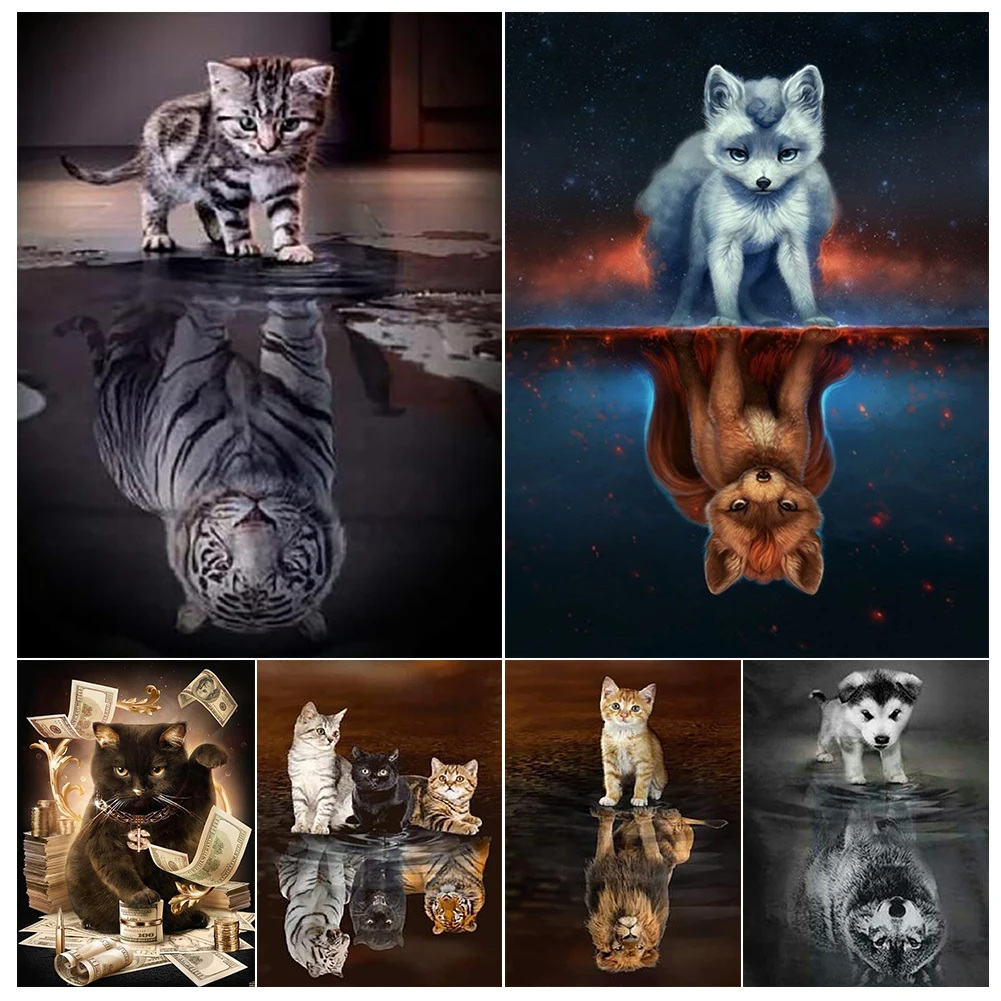 5D DIY Diamond Painting Cat Full Drill Animal Wolf Embroidery Rhinestone Mosaic Dog Home Decor Art Picture Lion Cross Stitch Kit
5D DIY Diamond Painting Cat Full Drill Animal Wolf Embroidery Rhinestone Mosaic Dog Home Decor Art Picture Lion Cross Stitch Kit