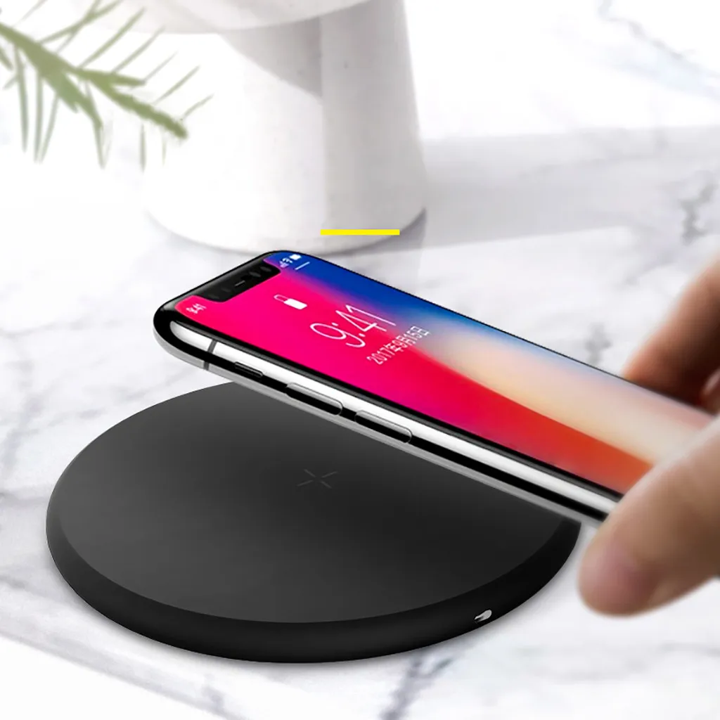 QI Wireles быстрое зарядное устройство Подставка для зарядки док станция iPhone Samsung 7 5 W