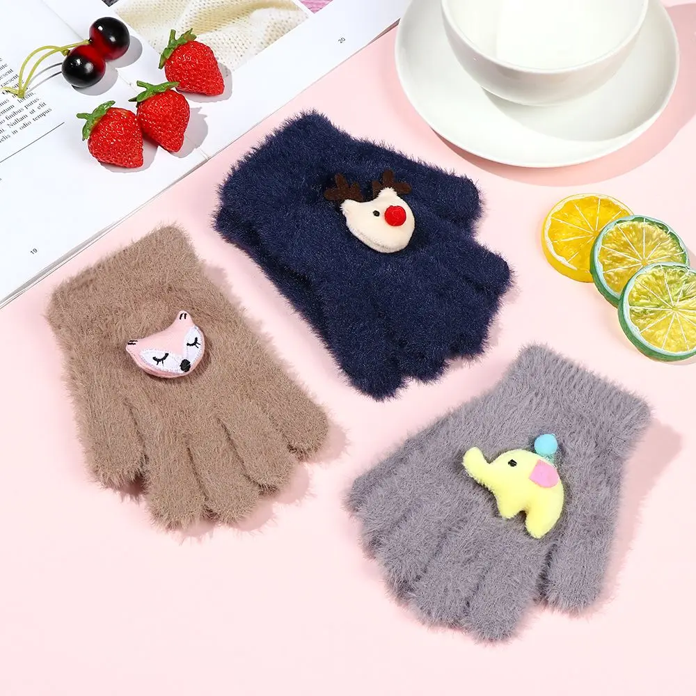 Girl Cold Protection Cartoon Cute Children's Warm Gloves Knitted Gloves Half-finger Gloves Mink
Girl Cold Protection Cartoon Cute Children's Warm Gloves Knitted Gloves Half-finger Gloves Mink