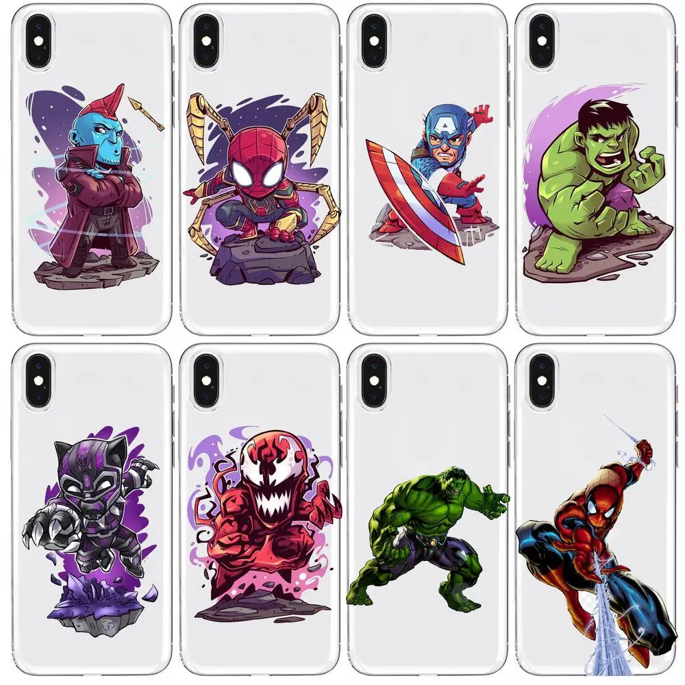 Marvel hero Anime Transparent Phone Case For XiaoMi Redmi 11lite ultra 10x 9 8A 7 6 A Pro T 5G K40 Anime protect Cover Silicone
Marvel hero Anime Transparent Phone Case For XiaoMi Redmi 11lite ultra 10x 9 8A 7 6 A Pro T 5G K40 Anime protect Cover Silicone