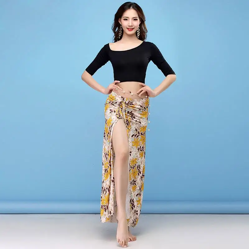 2020 New Women Belly Dance Dress Side Slit Sexy Long Skirt India Dancer Practice Wear Fishtail Swing Skirt Belly Dance Costume
2020 New Women Belly Dance Dress Side Slit Sexy Long Skirt India Dancer Practice Wear Fishtail Swing Skirt Belly Dance Costume