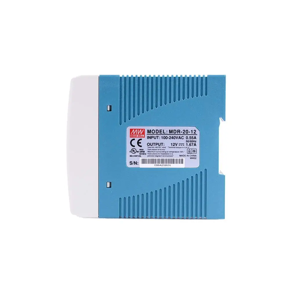 Оригинал Mean Well MDR-20-12 DC 12 В 1.67A 20 Вт meanwell один выход промышленный din-рейку источник питания
Оригинал Mean Well MDR-20-12 DC 12 В 1.67A 20 Вт meanwell один выход промышленный din-рейку источник питания