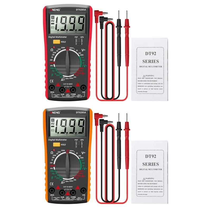 AC/DC Digital Multimeter hFE Transistor Resistance Capacity Tester Electrical Tools 2000 Counts Diode Meter Tester
AC/DC Digital Multimeter hFE Transistor Resistance Capacity Tester Electrical Tools 2000 Counts Diode Meter Tester