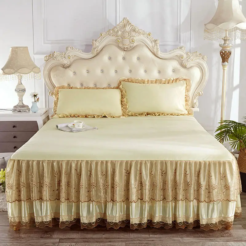 1pc Nordic Black Princess Lace Bedspreads Bed Skirt Solid Non-Slip Sheet Mattress Cover High Quaility Bed Sheet No Pillowcase
1pc Nordic Black Princess Lace Bedspreads Bed Skirt Solid Non-Slip Sheet Mattress Cover High Quaility Bed Sheet No Pillowcase