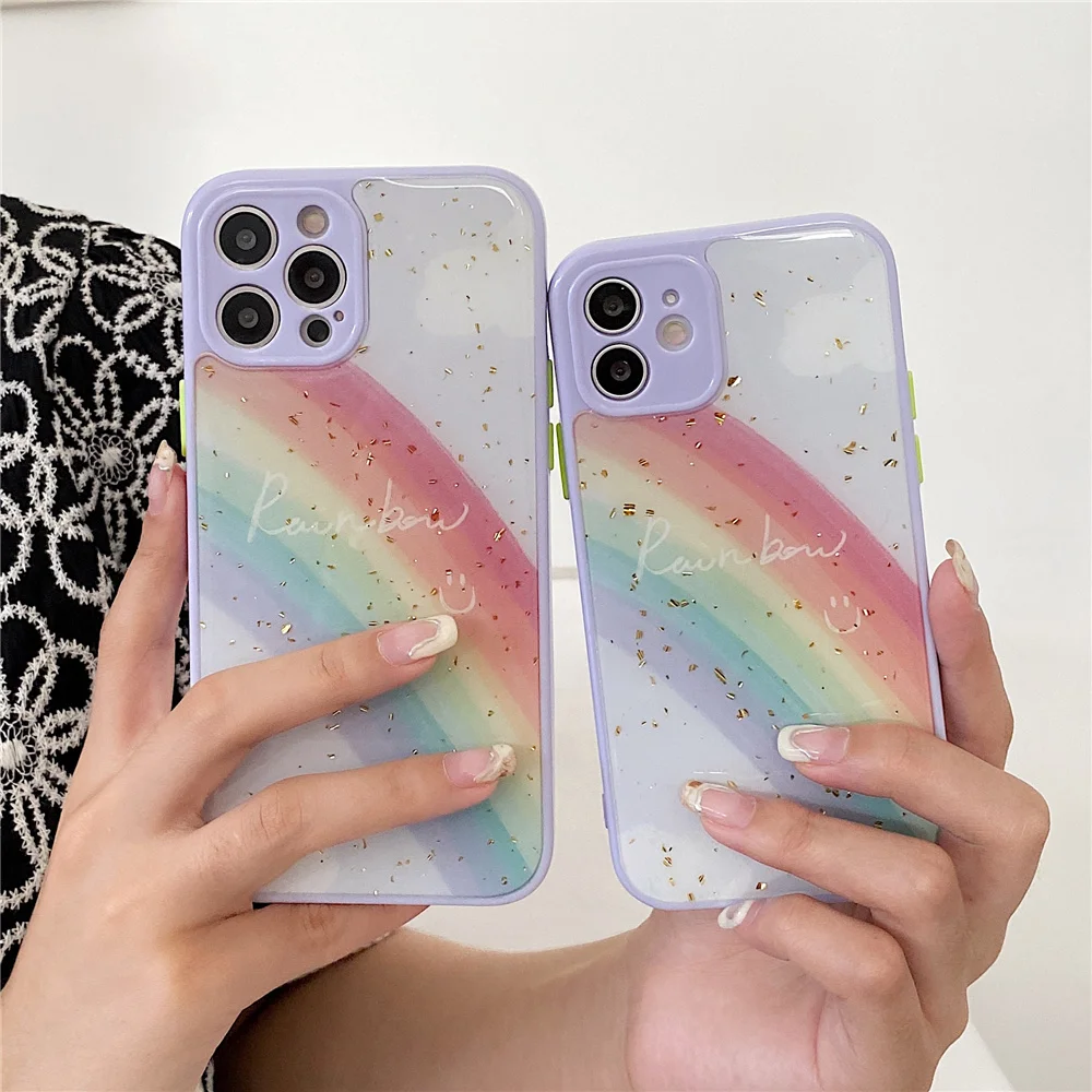 Rainbow Silicone Phone Case For iPhone 11 Pro Max 12 Pro Max MINI 8 7 Plus Xr XsMax X Xs Anti Falling Precision Hole Shell
Rainbow Silicone Phone Case For iPhone 11 Pro Max 12 Pro Max MINI 8 7 Plus Xr XsMax X Xs Anti Falling Precision Hole Shell