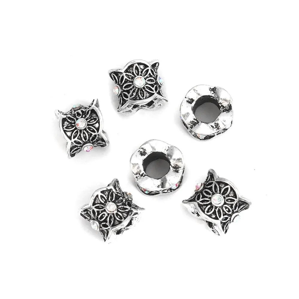 DoreenBeads Zinc Alloy Metal Spacer Beads Cylinder Silver Color Flower Rhinestone Loose Beads DIY Bracelets Beads Jewelry,10PCs
DoreenBeads Zinc Alloy Metal Spacer Beads Cylinder Silver Color Flower Rhinestone Loose Beads DIY Bracelets Beads Jewelry,10PCs