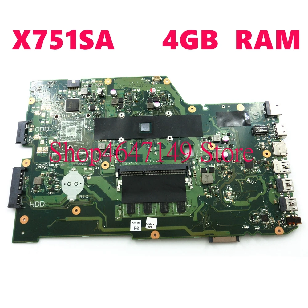X751SA 4GB RAM Mainboard For ASUS X751S X751SA X7511SJ X751SV Laptop Motherboard Test OK
X751SA 4GB RAM Mainboard For ASUS X751S X751SA X7511SJ X751SV Laptop Motherboard Test OK