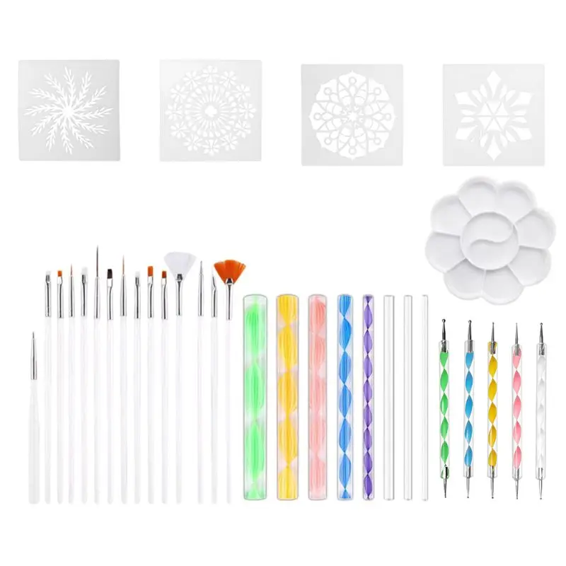 33pcs/set Mandala Dotting Pen Tools Set for Painting Stone Ceramic with Stencils K92C
33pcs/set Mandala Dotting Pen Tools Set for Painting Stone Ceramic with Stencils K92C