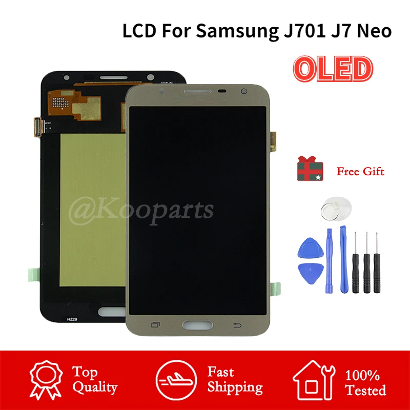 AMOLED сменный ЖК-дисплей с сенсорным экраном в сборе для Samsung Galaxy J7 Neo J701LCD J701F J701M J701MT
AMOLED сменный ЖК-дисплей с сенсорным экраном в сборе для Samsung Galaxy J7 Neo J701LCD J701F J701M J701MT