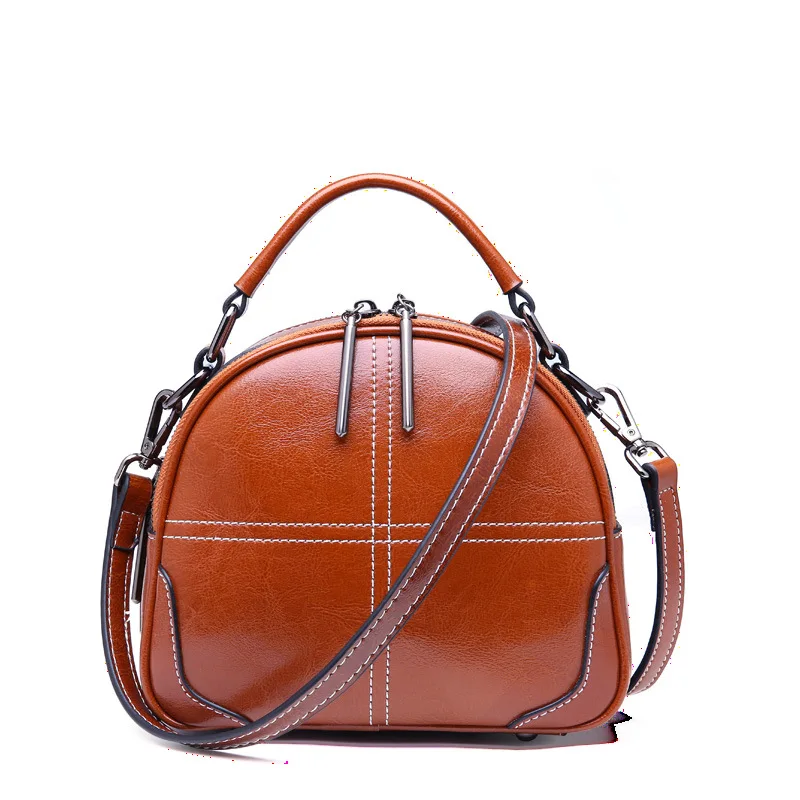 Oil Wax Leather Women Bag Vintage Girls Handbag Top-Handle Genuine Leather Crossbody Bags For Women Female Retro Messenger Bags
Oil Wax Leather Women Bag Vintage Girls Handbag Top-Handle Genuine Leather Crossbody Bags For Women Female Retro Messenger Bags