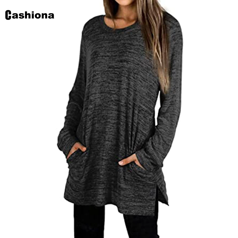 Cashiona Women Long T-shirt Ladies Elegant Leisure Tops Black Khaki Tshirt Long Sleeve 2021 Spring Autumn Tees Shirt Pullovers
Cashiona Women Long T-shirt Ladies Elegant Leisure Tops Black Khaki Tshirt Long Sleeve 2021 Spring Autumn Tees Shirt Pullovers