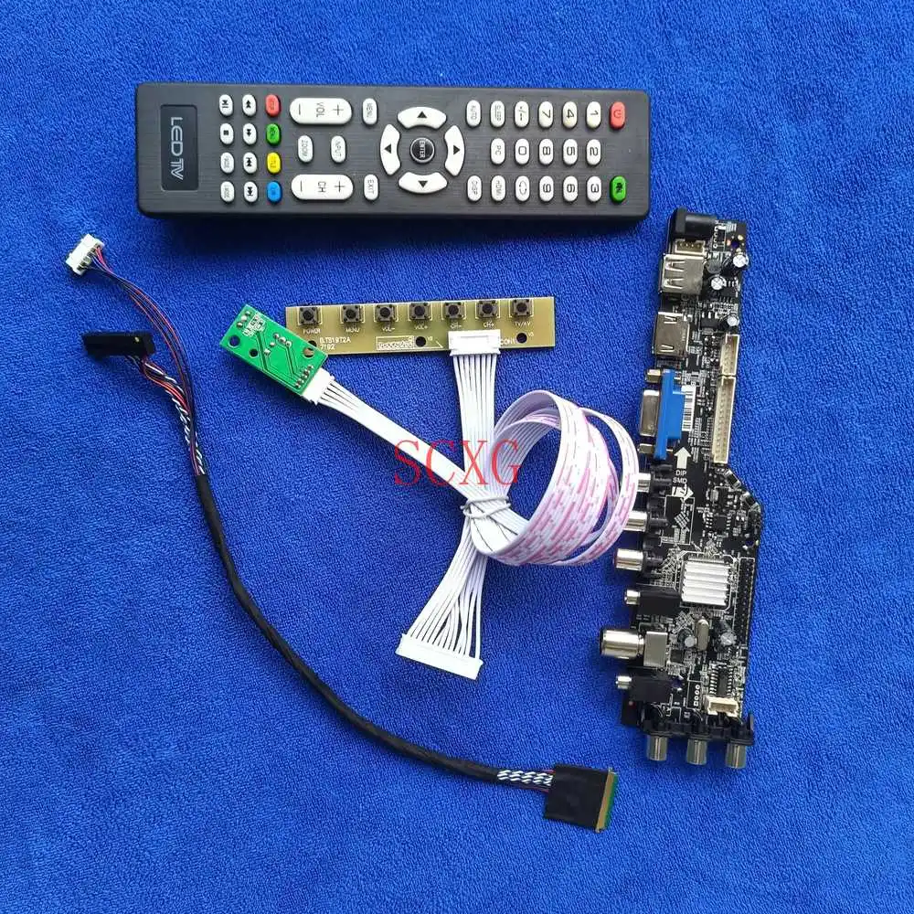 Monitor drive board Kit Digital signal WLED 40-Pin LVDS HDMI-compatible USB AV VGA DVB Fit HB140WX1/HT140WXB/HSD140PHW1 1366*768
Monitor drive board Kit Digital signal WLED 40-Pin LVDS HDMI-compatible USB AV VGA DVB Fit HB140WX1/HT140WXB/HSD140PHW1 1366*768