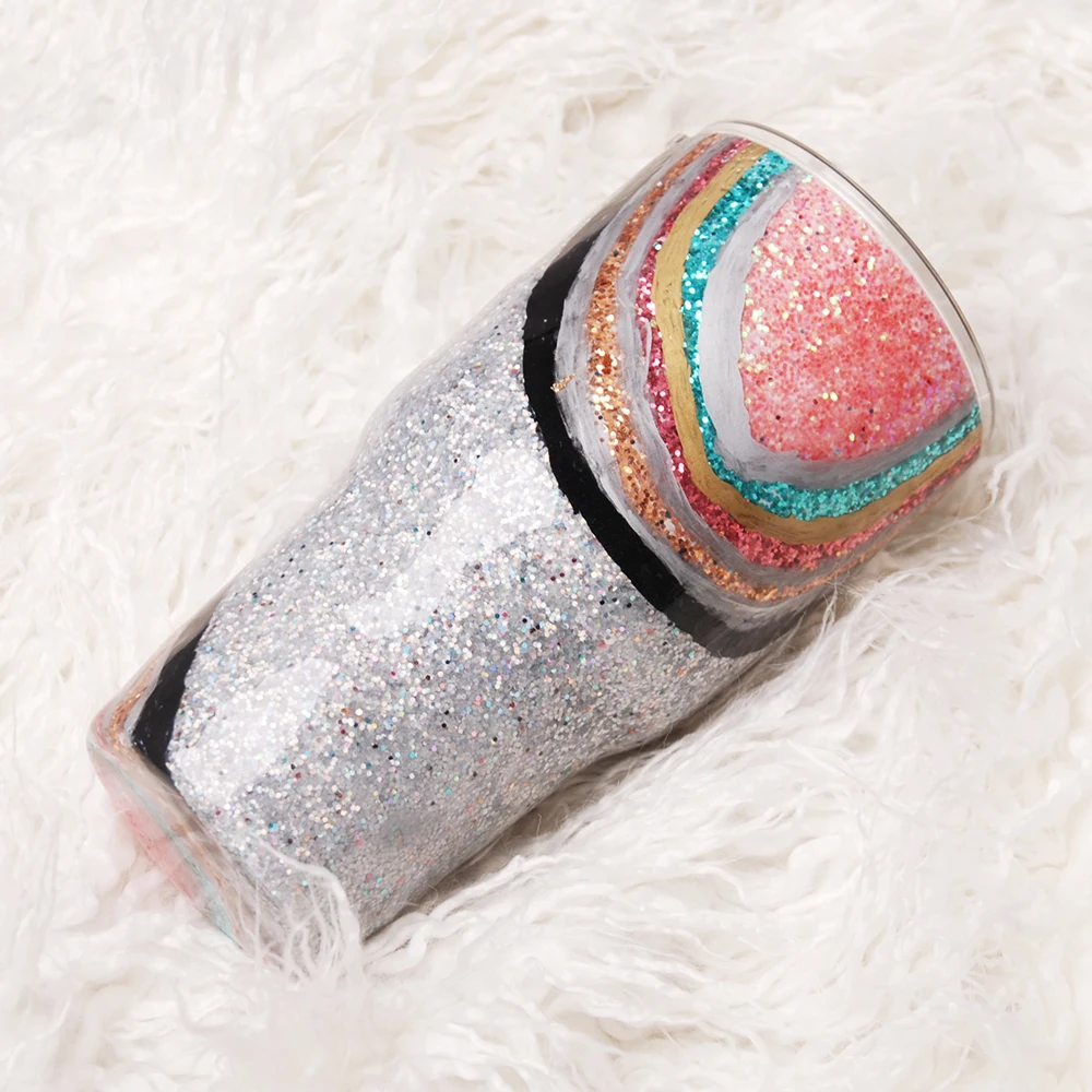 Domil Silver Epoxy Cup Handmade Rainbow Shining Tumblers Glitter Epoxy Tumbler Gift for Her DOM1061172
Domil Silver Epoxy Cup Handmade Rainbow Shining Tumblers Glitter Epoxy Tumbler Gift for Her DOM1061172