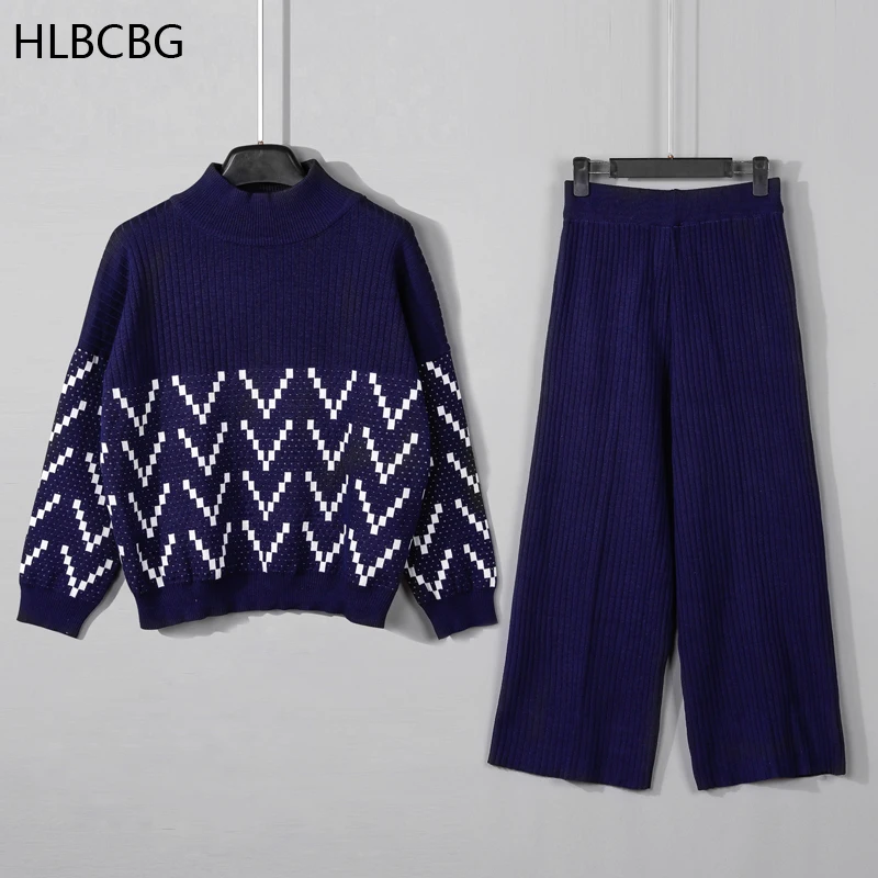 Комплект из двух предметов HLBCBG, вязаный драпированный брючный костюм с широкими штанинами в европейском стиле, зимний теплый женский свите...
Комплект из двух предметов HLBCBG, вязаный драпированный брючный костюм с широкими штанинами в европейском стиле, зимний теплый женский свите...