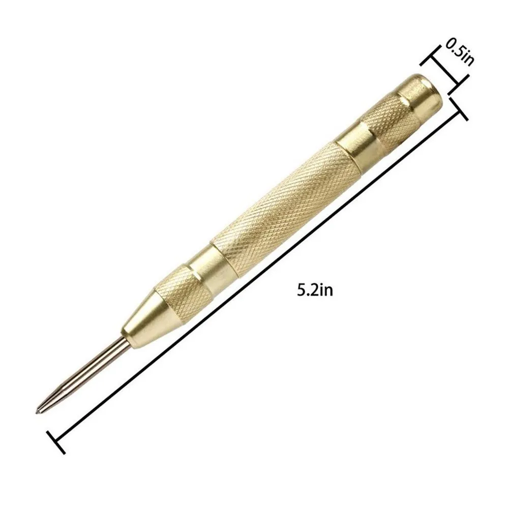 Automatic Center Punch Automatic Center Pin Woodworking Tool Wood Adjustable Spring Mark Press Dent Marker Carpenter Tool Drill
Automatic Center Punch Automatic Center Pin Woodworking Tool Wood Adjustable Spring Mark Press Dent Marker Carpenter Tool Drill