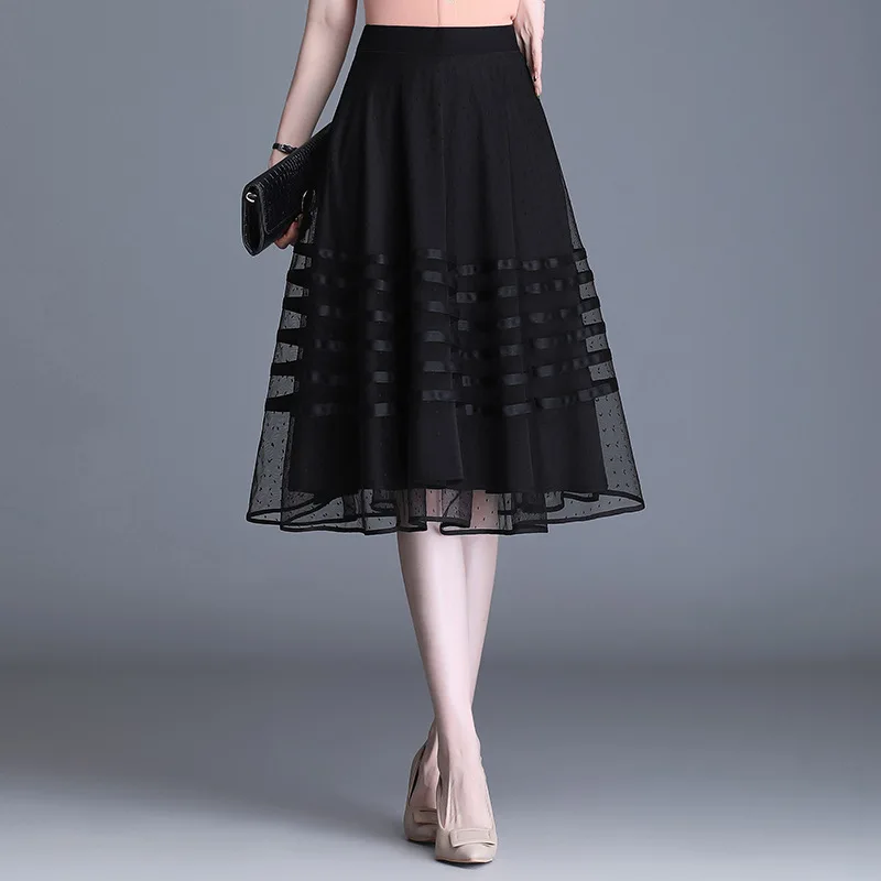 A-line Black Gauze Skirts Drape A New Spring and Summer 2021 Pleated Skirt of Tall Waist MidLengthY2k Skirt Korean Style
A-line Black Gauze Skirts Drape A New Spring and Summer 2021 Pleated Skirt of Tall Waist MidLengthY2k Skirt Korean Style