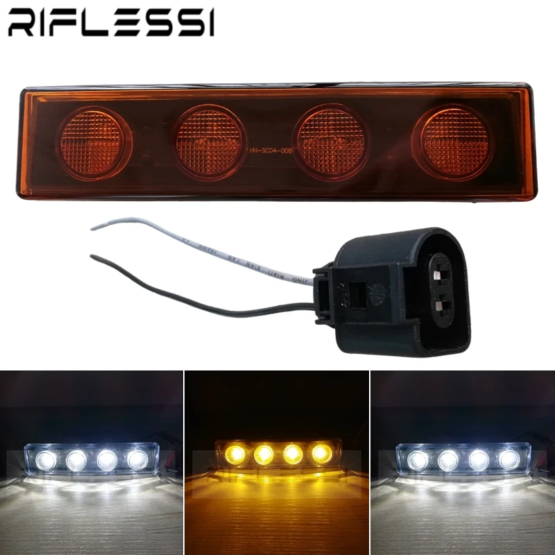 1 x 24V LED Sun Visor Lights For Scania Truck Trailer Cab Clearance Light Signal Lamps With Connector Socket
1 x 24V LED Sun Visor Lights For Scania Truck Trailer Cab Clearance Light Signal Lamps With Connector Socket