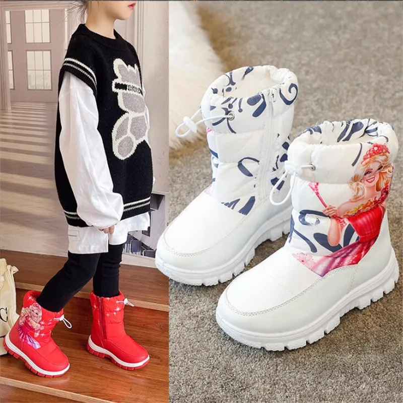 Winter Platform Girls Boots Children Rubber anti-slip Snow Boots Shoes for girl big Kids Waterproof Warm Winter Shoes Botas
Winter Platform Girls Boots Children Rubber anti-slip Snow Boots Shoes for girl big Kids Waterproof Warm Winter Shoes Botas