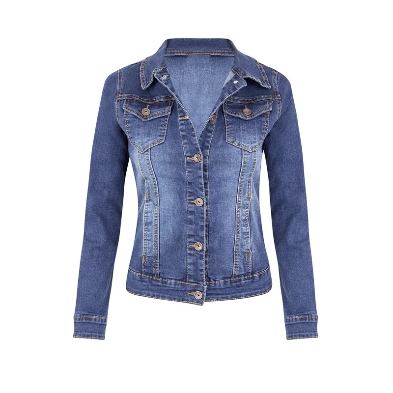 

Jeans Denim Jacket Women or Girl 2021 Classic Jean Jacket Woman Fashion Slim Spring Coat Teen Veste Femme Chaqueta Vaquera Mujer