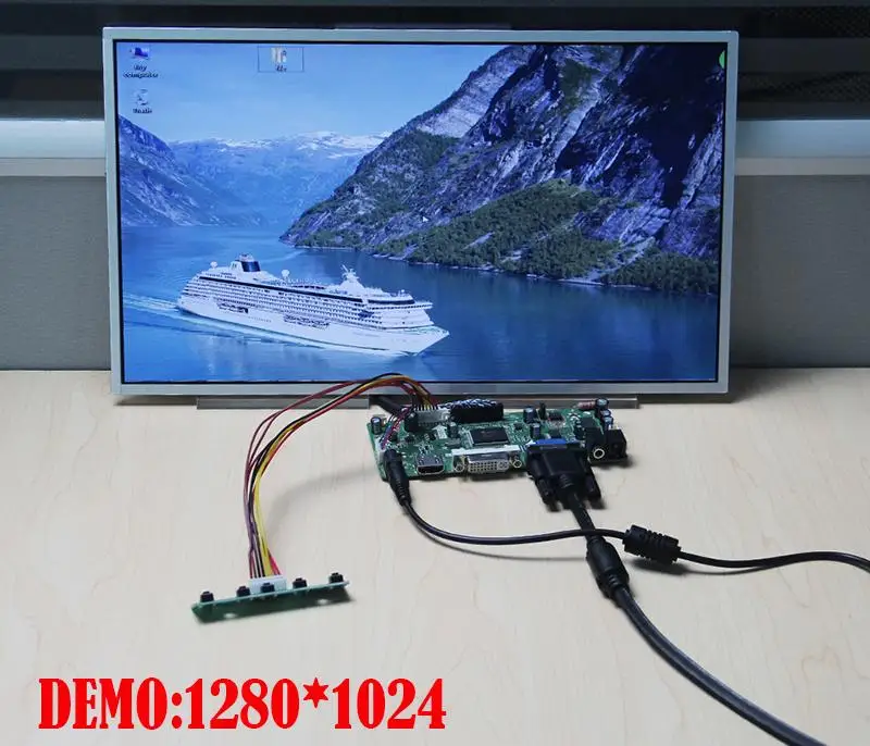 Комплект для CLAA101NB03 CLAA101NB03A 1024x600 HDMI-совместимый + DVI VGA монитор M.NT68676 Светодиодная
