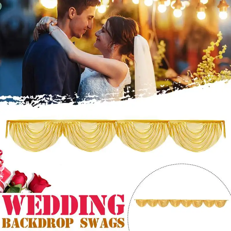 Good Quality Ice Silk Drape Swag Decoration For Event Party Wedding Backdrop Curtain Stage Background
Good Quality Ice Silk Drape Swag Decoration For Event Party Wedding Backdrop Curtain Stage Background