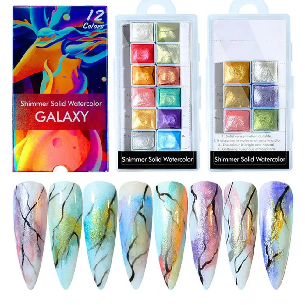 DIY Watercolor Natural Nail Solid Paint Japanese Style Pearlescent Lightweight Nail Art Pigment Paint Glitter Powder for Female
DIY Watercolor Natural Nail Solid Paint Japanese Style Pearlescent Lightweight Nail Art Pigment Paint Glitter Powder for Female