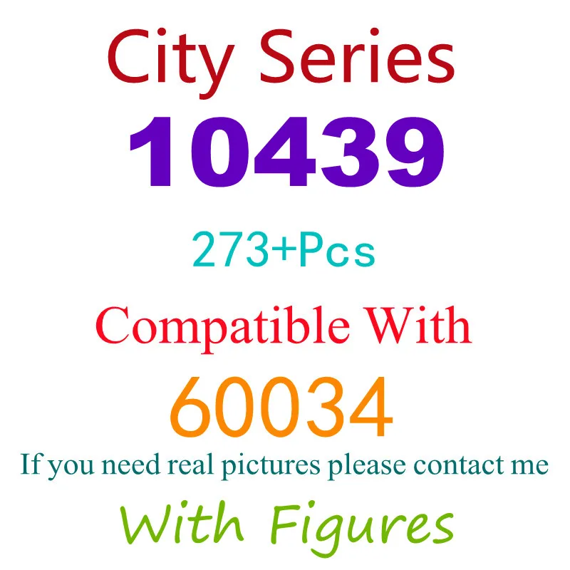273Pcs 10439 Building Block Toy City Series 60034 Assembled Building Block Children's Toy Gifts
273Pcs 10439 Building Block Toy City Series 60034 Assembled Building Block Children's Toy Gifts