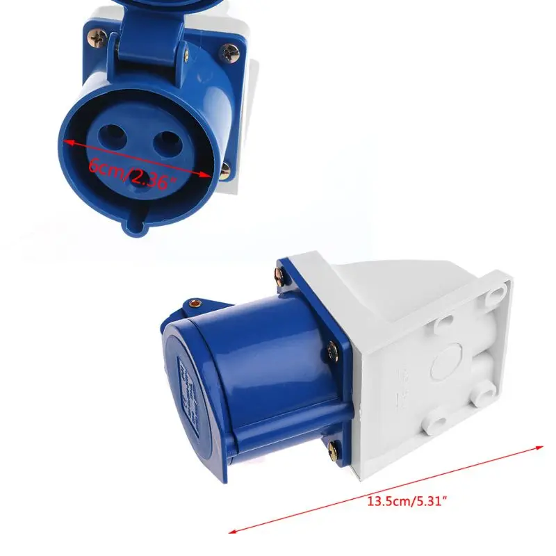 C5AD 32 Amp 3pin Industrial Socket 220V-250Volt Weatherproof IP44 Waterproof 2P+E 32A
C5AD 32 Amp 3pin Industrial Socket 220V-250Volt Weatherproof IP44 Waterproof 2P+E 32A