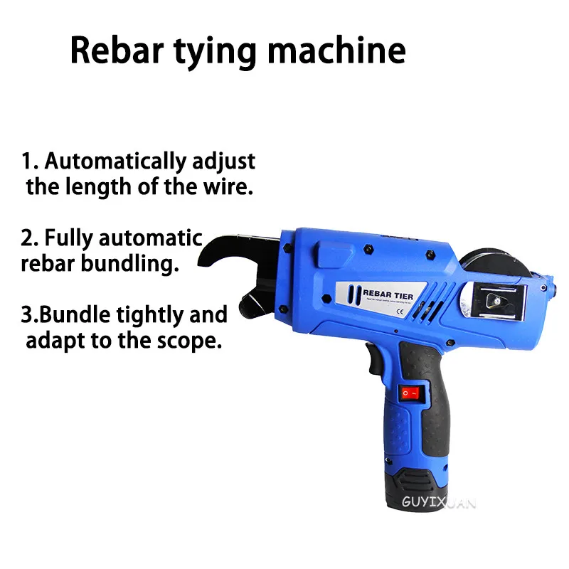 Automatic Rebar Tying Machine 8-34mm Electric Charging Strapping Machine Reinforcing Steel Packing Tool
Automatic Rebar Tying Machine 8-34mm Electric Charging Strapping Machine Reinforcing Steel Packing Tool