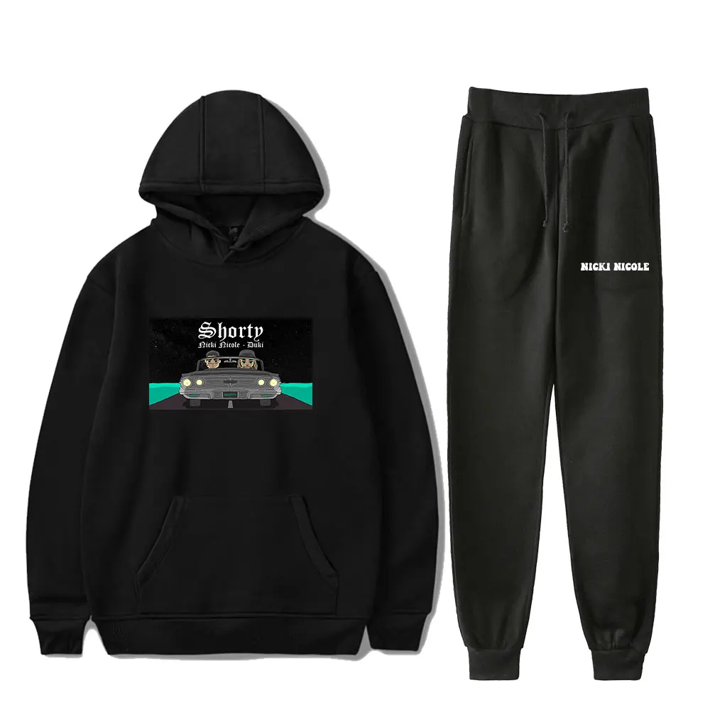 Nicki Nicole casual Fashion Fall suit Hoodies Sportswear Hoodie Sweatshirt+Pant two pieceSet
Nicki Nicole casual Fashion Fall suit Hoodies Sportswear Hoodie Sweatshirt+Pant two pieceSet