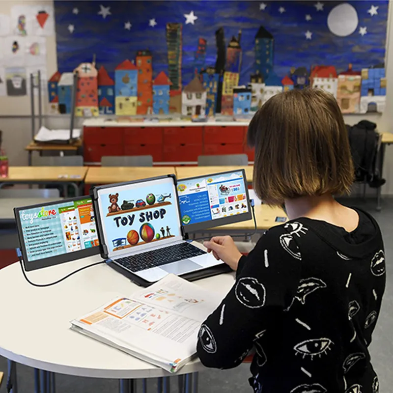 11.7 Inch1080p 4k Laptop Split Screen Gaming Monitor Usb Type C To Type-C Dual Ips Screen Computer Display For Ps4 Switch Laptop
11.7 Inch1080p 4k Laptop Split Screen Gaming Monitor Usb Type C To Type-C Dual Ips Screen Computer Display For Ps4 Switch Laptop