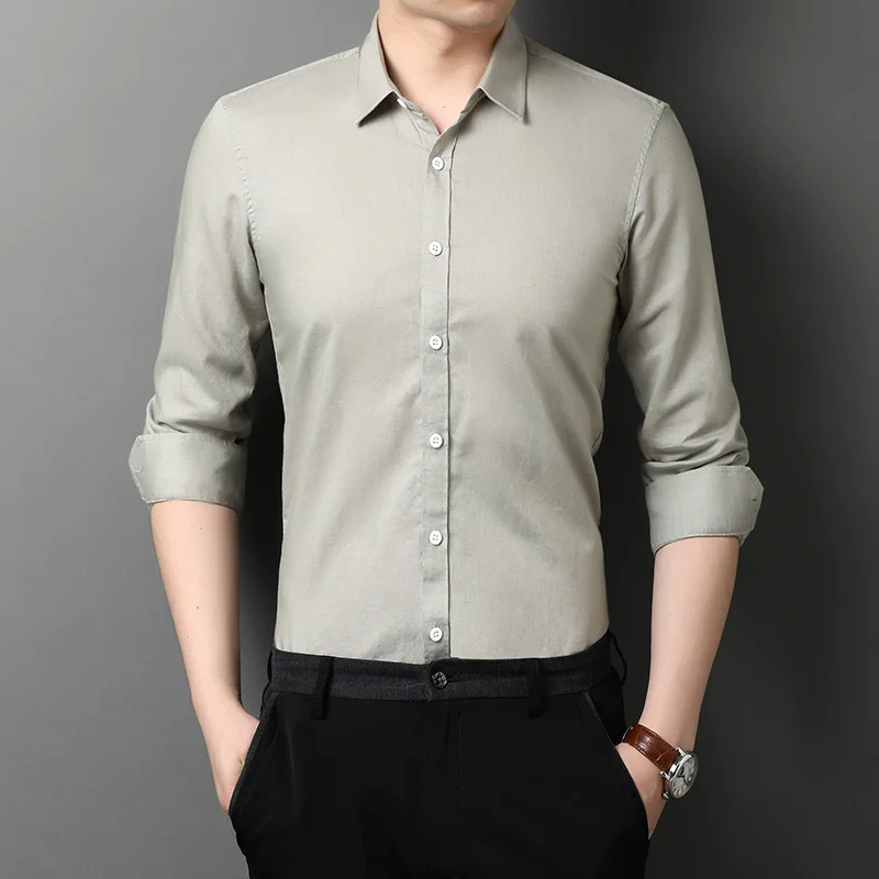 high quality 2021 spring autumn new shirt fashion men long-sleeved Solid color lapel shirts zde2059
high quality 2021 spring autumn new shirt fashion men long-sleeved Solid color lapel shirts zde2059