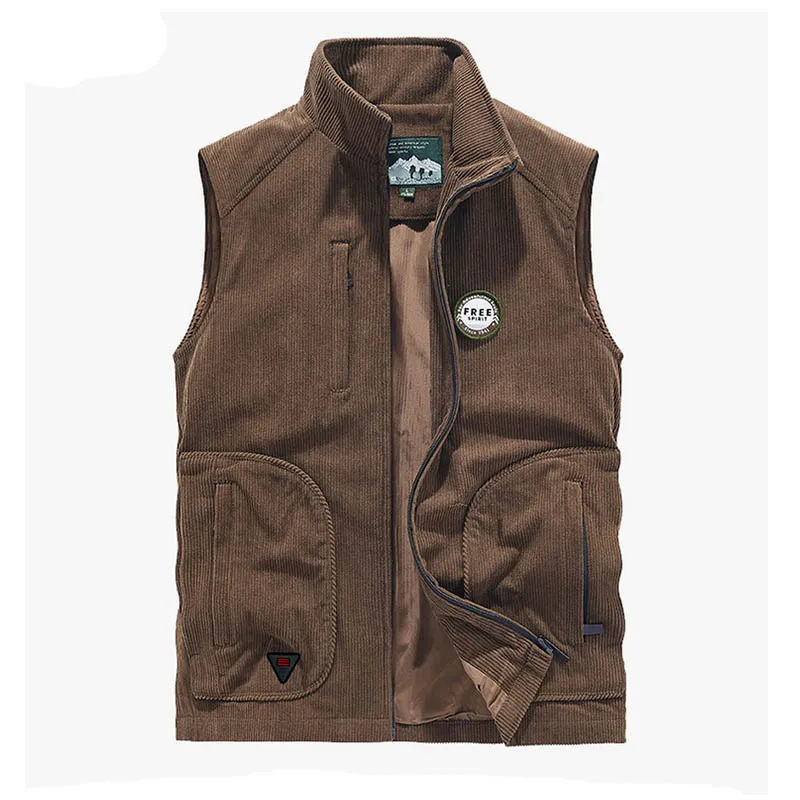 Mcikkny Fashion Men Corduroy Spring Vest Multi Pockets Casual Waistcoats For Male Sleeveless Jackets Size M-4XL
Mcikkny Fashion Men Corduroy Spring Vest Multi Pockets Casual Waistcoats For Male Sleeveless Jackets Size M-4XL