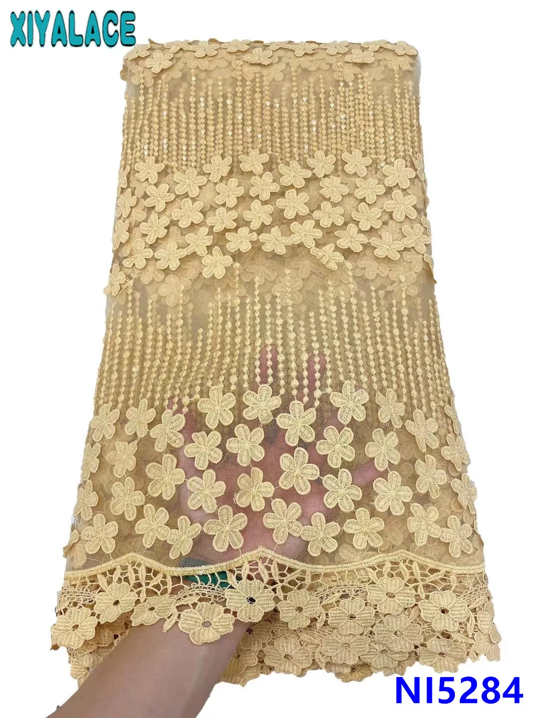 African Embroidery Tulle Lace Fabric 2021 High Quality French Milk Silk Lace Fabric Tissue Cord Lace With Sequins KSNI5284
African Embroidery Tulle Lace Fabric 2021 High Quality French Milk Silk Lace Fabric Tissue Cord Lace With Sequins KSNI5284