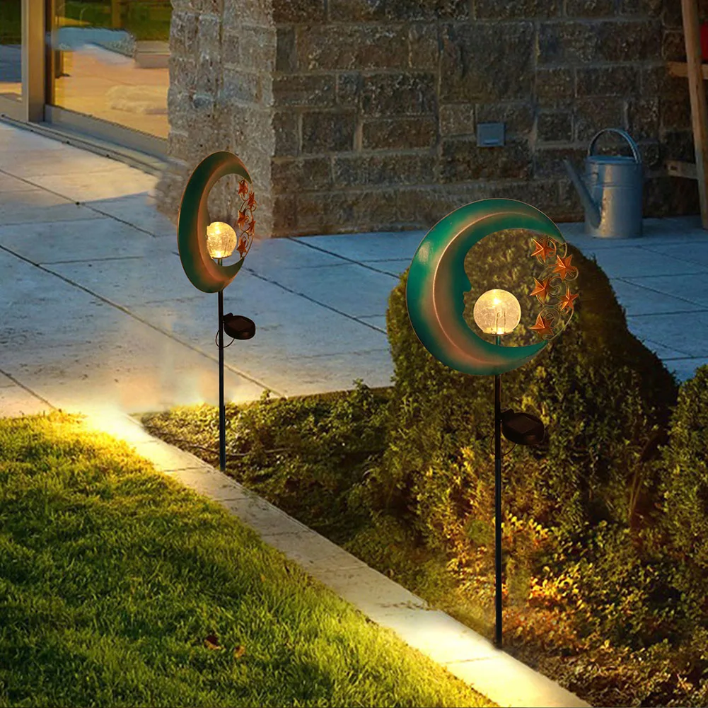 Solar Lawn Light Wrought Iron Star Moon Shaped Retro Plug Lawn Lamp Garden Courtyard Landscape Lighting Decoration
Solar Lawn Light Wrought Iron Star Moon Shaped Retro Plug Lawn Lamp Garden Courtyard Landscape Lighting Decoration