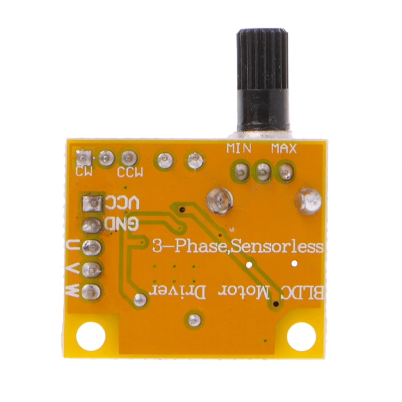 DC 5V-12V 2A 15W Brushless Motor Speed Controller No Hall BLDC Driver Board
DC 5V-12V 2A 15W Brushless Motor Speed Controller No Hall BLDC Driver Board