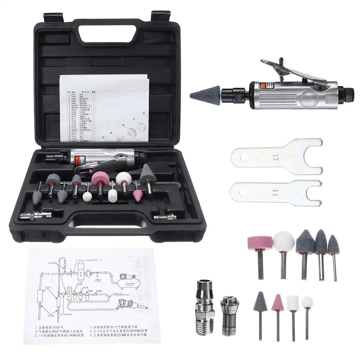 Becornce 1/4 Air Angle Die Grinder Pneumatic Grinding Machine Mini Poratble Tools Cut Off Polisher Mill Engraving Tools Set
Becornce 1/4 Air Angle Die Grinder Pneumatic Grinding Machine Mini Poratble Tools Cut Off Polisher Mill Engraving Tools Set