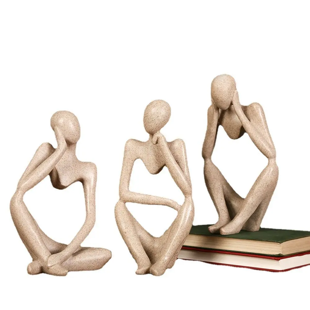 Creative Thinker Abstract Sculpture Resin Miniature Figures Modern Minimalist Crafts Bookshelf Desktop Office Home Decoration 
Creative Thinker Abstract Sculpture Resin Miniature Figures Modern Minimalist Crafts Bookshelf Desktop Office Home Decoration