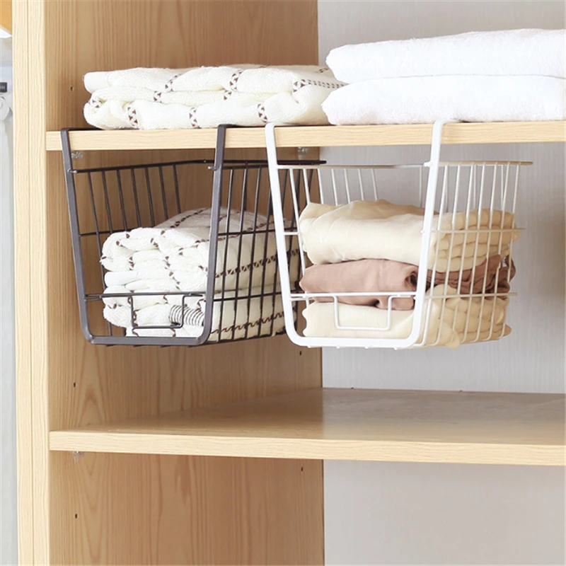 Wrought Iron Mesh Shelf Basket Under Cabinet Hanging Storage Rack Kitchen Table Rack Sundries Shelf Closet Cupboard Organizer
Wrought Iron Mesh Shelf Basket Under Cabinet Hanging Storage Rack Kitchen Table Rack Sundries Shelf Closet Cupboard Organizer