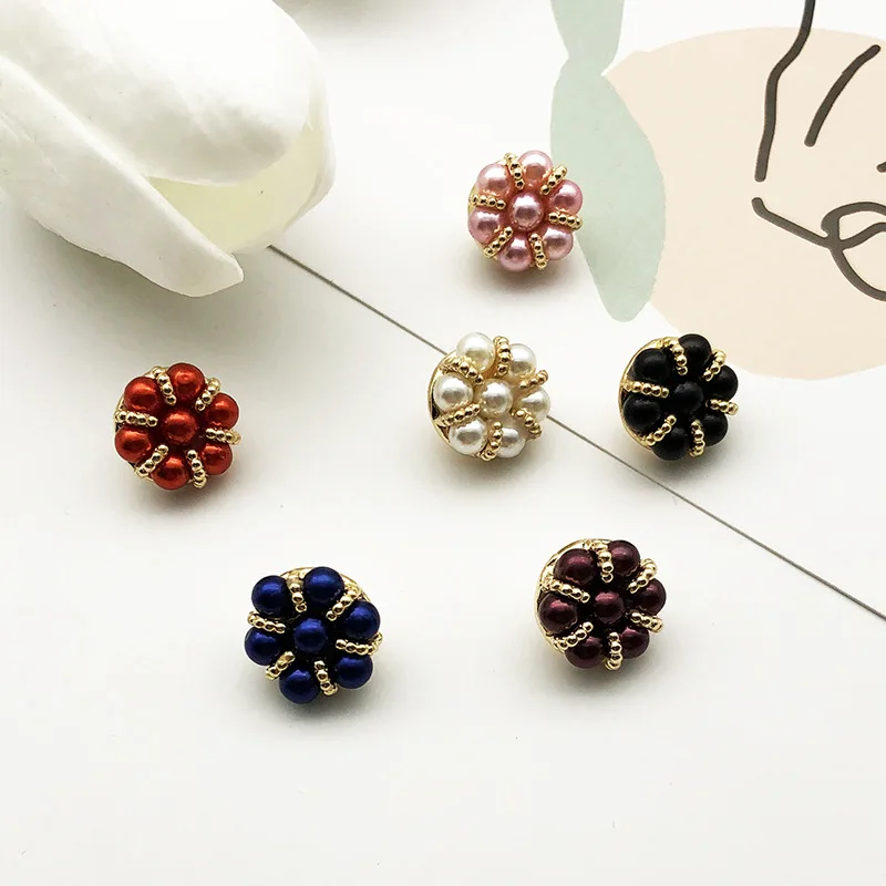 12.5mm Creative Crown Pearl Buttons Handmade DIY Metal Shirt Garment Decorative Button Accessories 10pcs/Set
12.5mm Creative Crown Pearl Buttons Handmade DIY Metal Shirt Garment Decorative Button Accessories 10pcs/Set